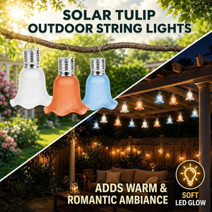 <span class=keywords><strong>Luces</strong></span> Solares <span class=keywords><strong>LED</strong></span> para Jardín, Bombilla Solar Colgante Decorativa para Terraza, <span class=keywords><strong>Patio</strong></span> y Fiestas con Certificación IP65 a Prueba de Agua - Product Image 4