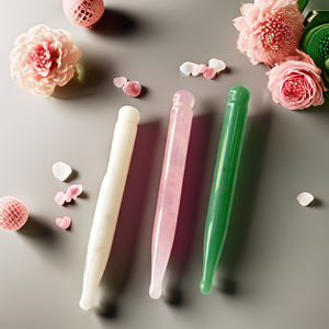 Barra di agopuntura in giada bianca personalizzata strumenti di massaggio Gua Sha per rilassare il collo e il viso per alleviare il dolore con la penna per l'agopuntura - Product Image 4
