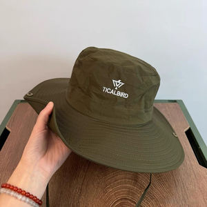 Mùa Hè Thêu Logo Mặt Trời Phụ Nữ Và Nam Giới Câu Cá UPF 50 + UV Bảo Vệ Lớn Rộng Brim Nhanh Chóng Khô Xô Hat - Product Image 5