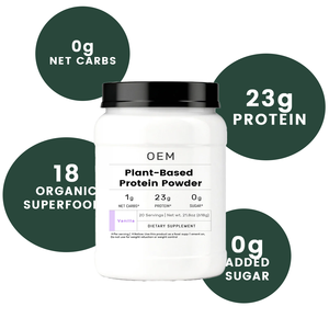 OEM/ODM bitki bazlı <span class=keywords><strong>Protein</strong></span> tozu-vanilya <span class=keywords><strong>Chai</strong></span>, 23g <span class=keywords><strong>Protein</strong></span>, 0g şeker, 618g (20 porsiyon) organik Superfood karışımı - Product Image 2