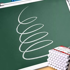 Gessetti Bianchi Lavabili Non Tossici Senza Polvere, Confezione da 100 Pezzi in Scatola Colorata, Forniti dalla Fabbrica Foska in Cina per Studenti e Insegnanti - Product Image 5