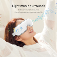 Smart Beauty Zusammenklappbarer 38-42 Wärmekompressions-Vibrations-Luftdruck Elektrischer Augenmassagegerät mit Typ-C-Anschluss und Bluetooth-Funktion