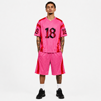 Ensemble de shorts de basketball pour hommes avec logo personnalisé, t-shirt en mesh et empiècements contrastants, vêtements de sport, fabricant de marques privées