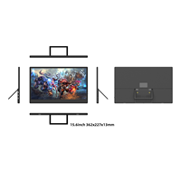 Moniteur de jeu portable Oem 15.6 pouces 1080P FHD Full HD Type-C Extender d'écran pour PS5/PS4/XBOX/PC/téléphone portable/ordinateur portable