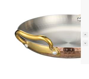 DFP02 Assiette à steak ovale classique de luxe en argent et or rose, à double poignée, en acier inoxydable triple couche, pour hôtel - Product Image 2