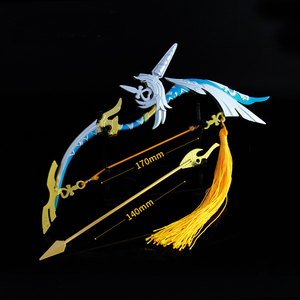 <span class=keywords><strong>Genshin</strong></span> Impact juego chino personaje Metal Anime pequeño juguete espada Amos 'Bow Aleación de Zinc juguetes 17cm 58g - Product Image 3