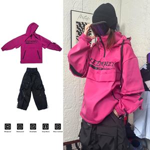 Ensemble <span class=keywords><strong>de</strong></span> <span class=keywords><strong>ski</strong></span> imprimé à capuche pour l'hiver, nouvelle collection américaine améliorée, vêtements pour hommes et femmes, <span class=keywords><strong>pantalon</strong></span> <span class=keywords><strong>de</strong></span> <span class=keywords><strong>ski</strong></span> chaud pour le snowboard en plein air - Product Image 1