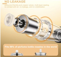 Mini vaporisateur d'échantillon de parfum de voyage en cuir portable de luxe de 5ml Emballage vide Diffuseur Aluminium Brume Capacité de 5ml