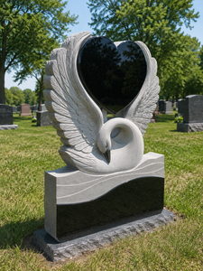 Stèles funéraires floraux personnalisés, artisanaux, traditionnels américains, monuments commémoratifs pour cimetière - Product Image 3