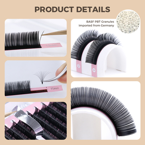 0.03 0.05 0.07 C Cc D DD L 컬 5-24mm 속눈썹 연장 캐시미어 용품 매트 개별 속눈썹 연장 - Product Image 3