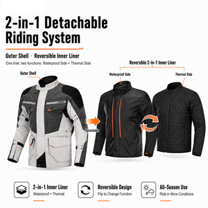 Ensemble de vêtements de moto LY903 pour le tourisme, imperméable, aventure, 4 saisons, veste et pantalon de motocross - Product Image 2