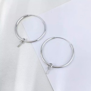 22611DIY Accesorio de Perla, Anillo de Plata S925 para Pendientes con Soporte Hueco, Cuentas Redondas de 9-15 mm para Pendientes de Perla - Product Image 4