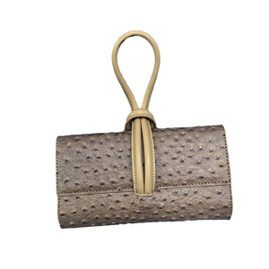 Très fantaisie tendance mode petit luxe autruche imprimer dames épaule sacs à bandoulière en cuir pochette sacs à main pour les femmes de luxe - Product Image 5