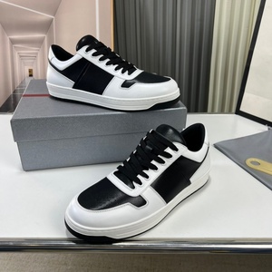 Zapatos Casuales Transpirables de Moda para Hombre, Diseño Color Panda, con Cordones de Cuero, Antideslizantes, para Todas las Temporadas, Recién Lanzados - Product Image 1
