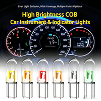 EURS 12V T5 COB LED Armaturenbrett-Beleuchtung Auto-Instrumentenanzeige Mittelkonsolen-Display LED-Lampen mit Geradem Stecker