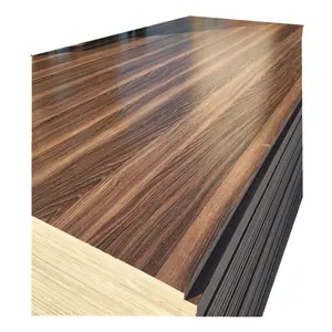 Melamine Board 9mm 15mm 18mm 25mm Synchronized Melamine Faceted Plywood Board Particle board for cabinets and wall coverings
