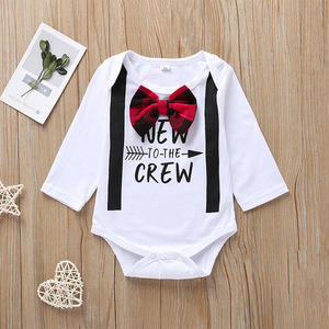 Vêtements pour enfants, combinaisons pour bébés garçons, style anglais, avec pantalon large, vente en gros - Product Image 5