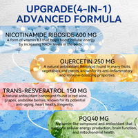 Boisson Santé aux Baies de Resvératrol OEM NAD, Complément Vitaminique avec Nicotinamide Riboside NAD+ pour Adultes
