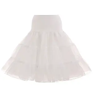 Ucuz 50s Vintage 65cm rock renkli Tutu kadınlar Petticoat jüpon HCPS-008