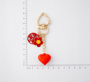 淑蕾新年福字钥匙扣戒指，兔年吉祥物，情侣春节喜庆包，手机柴 - Product Image 3