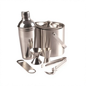 Juego de Bar de Acero Inoxidable Ecológico Clásico de Primera Calidad, Kit de Mezcla de Cócteles Profesional para el Hogar, Mayur Exports - Product Image 1