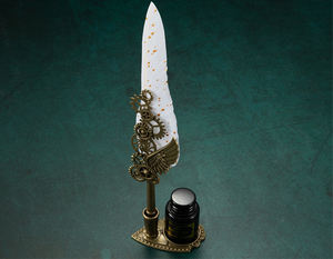 Ensemble de stylos <span class=keywords><strong>à</strong></span> <span class=keywords><strong>encre</strong></span> <span class=keywords><strong>et</strong></span> plumes rechargeables, 1 pièce, pour calligraphie, modèle ancien, pour écriture, <span class=keywords><strong>dessin</strong></span>, décor rétro - Product Image 5