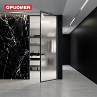 Pintu Kamar Mandi Modern Bebas Perawatan dari Aluminium Alloy dan Kaca Tahan Air untuk Vila Apartemen Hotel di Daerah Pesisir