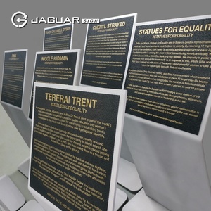 JAGUARSIGN suministro personalizado Embajada Memorial placas de Metal de placas de bronce con citas para la escuela de la - Product Image 6