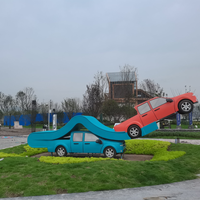 Escultura de Coche de Carreras F1 a Escala Real Personalizada, Modelo de Fibra de Vidrio con Pintura Automotriz para Exhibición en Salas de Autos y Decoración de Parques Temáticos