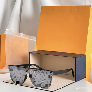 Lunettes de sport unisexes tendance européennes et américaines, surdimensionnées, enveloppantes, UV400 EN166, pour activités de plein air, Luxia, réfléchissantes, mode - Product Image 3