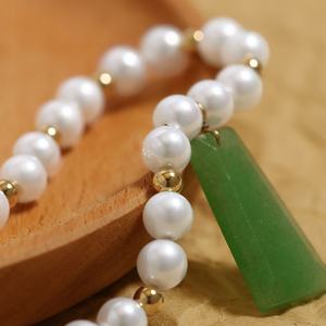 Collar con colgante <span class=keywords><strong>de</strong></span> perla <span class=keywords><strong>de</strong></span> agua dulce chapado en oro <span class=keywords><strong>de</strong></span> acero inoxidable cuenta <span class=keywords><strong>de</strong></span> agua dulce joyería Natural barroca larga para mujer - Product Image 1