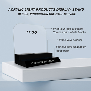 Soporte <span class=keywords><strong>de</strong></span> escritorio luminoso LED, tienda sin humo, farmacia, accesorios <span class=keywords><strong>de</strong></span> tubería preenrollada, soporte <span class=keywords><strong>de</strong></span> exhibición Acrílico - Product Image 4