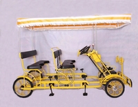 Nouveau modèle Quad double Vélo tandem touristique Vélo quatre personnes Vélo tandem