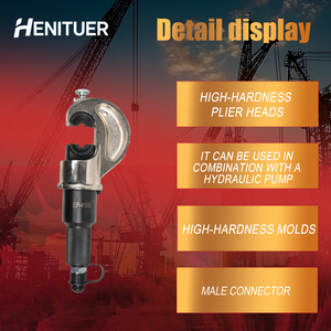 คีมย้ำไฮดรอลิกแบบพกพา HENITUER EP-410B รูปทรงหกเหลี่ยม ขนาด 30 มม. คุณภาพสูง ระดับอุตสาหกรรม รับประกัน 12 เดือน - Product Image 2