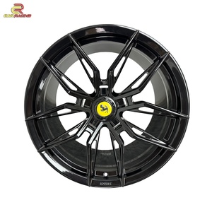 Rines Negros Personalizados de Aleación de Aluminio Forjado para Automóvil, de 19, 20, 21, 22 y 23 Pulgadas para Ruedas Ferrari 812 - Product Image 1