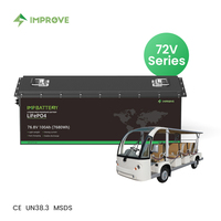 Batterie au lithium LiFePO4 pour véhicule électrique à quatre roues 24V/36V/48V/72V 60AH/80AH/100AH, 6000 cycles, garantie 3 ans, pour voiturette de golf et voiturette de club