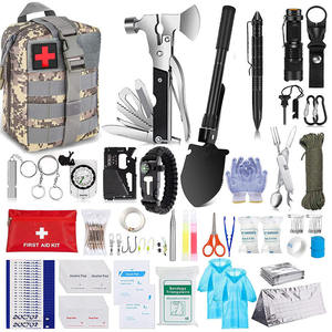 <span class=keywords><strong>Kit</strong></span> <span class=keywords><strong>de</strong></span> <span class=keywords><strong>survie</strong></span> en plein air voyage Camping randonnée pêche chasse avec couteau d'urgence costume pelle paille <span class=keywords><strong>Ration</strong></span> sac à dos - Product Image 1