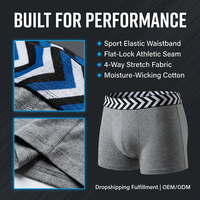 Sous-vêtements pour hommes en modal avec logo personnalisé OEM, caleçons boxer à taille élastique douce, vente en gros d'usine