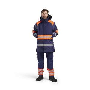 BLAKLADER - 448519778953XS Parka de invierno Hi-Vis Azul marino/Naranja-EAN 7330509853153 ROPA DE TRABAJO DE LA HI-VIS - Product Image 3