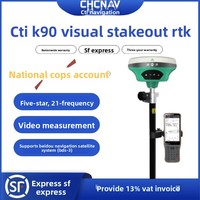 CHCN China Survey Wizard K90 Versi Visual K80RTK Penerima GNSS RTK dengan Dukungan GLONASS dan BDS Instrumen Survei Geodetik