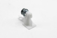 Embout en plastique blanc industriel pour rail fin américain, composant de rideau de fenêtre, taille sur mesure, stores Hengli CH030