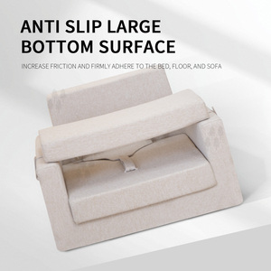 Siège de soutien d'activité amovible en tissu de lin minimaliste 2-en-1 Canapé-<span class=keywords><strong>chaise</strong></span> pour enfants pour chambre à coucher, salle à manger, bébé pour le salon - Product Image 3