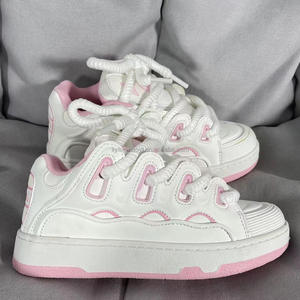 <span class=keywords><strong>2025</strong></span> Dames Grote Maat Dikke Zolen Sport En Meisje Casual <span class=keywords><strong>Trendy</strong></span> Wandelstijl Schoenen Sneaker Dame Sportschoenen Dikke Schoenen - Product Image 2