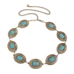 Vendite dirette in fabbrica da donna cintura da <span class=keywords><strong>spiaggia</strong></span> bohémien per abiti da donna cintura a catena in metallo per Cowgirls occidentali - Product Image 1