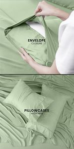 ชุดผ้าปูที่นอนโรงแรมลายทางซาติน 400 เส้นด้าย คุณภาพพรีเมียม สีสวยงาม ผ้าฝ้าย 4 ชิ้น ประกอบด้วยผ้าปูที่นอนแบบรัดมุมทุกขนาด และผ้าปูที่นอนแบบเรียบหลากสี - Product Image 2