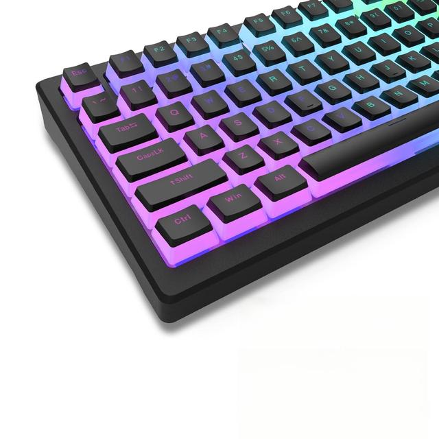 Double-Shot PBT Keycap Set 165 Key Pudding RGB Backlit Durable Keycaps for 100/75/65/60% Mechanical Keyboards OEM