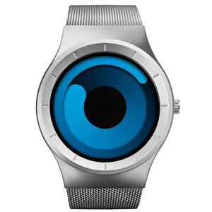 Montre sport pour homme de haute qualité en acier inoxydable, concept Vortex unique, cadran en verre, mouvement mécanique, résistante à l'eau 3BAR - Product Image 2