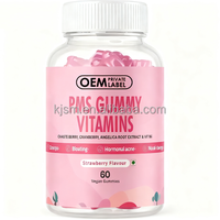 Gummies à l'extrait de canneberge pour soulager les douleurs menstruelles - Soutien au syndrome prémenstruel, soulagement des douleurs menstruelles, équilibre hormonal, soutien des sautes d'humeur, complément alimentaire pour la santé