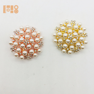 Spilla materiale in lega da donna all'ingrosso con perla e strass matrimonio fidanzamento o regalo di gioielli <span class=keywords><strong>per</strong></span> feste <span class=keywords><strong>per</strong></span> <span class=keywords><strong>bambini</strong></span> - Product Image 5