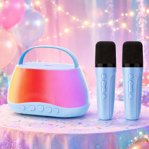 Machine <span class=keywords><strong>de</strong></span> <span class=keywords><strong>karaoké</strong></span> portable pour la famille, jouets micro, haut-parleur sans fil avec micro, chansons, boombox pour enfants, pour festival <span class=keywords><strong>de</strong></span> musique/fête en plein air - Product Image 1